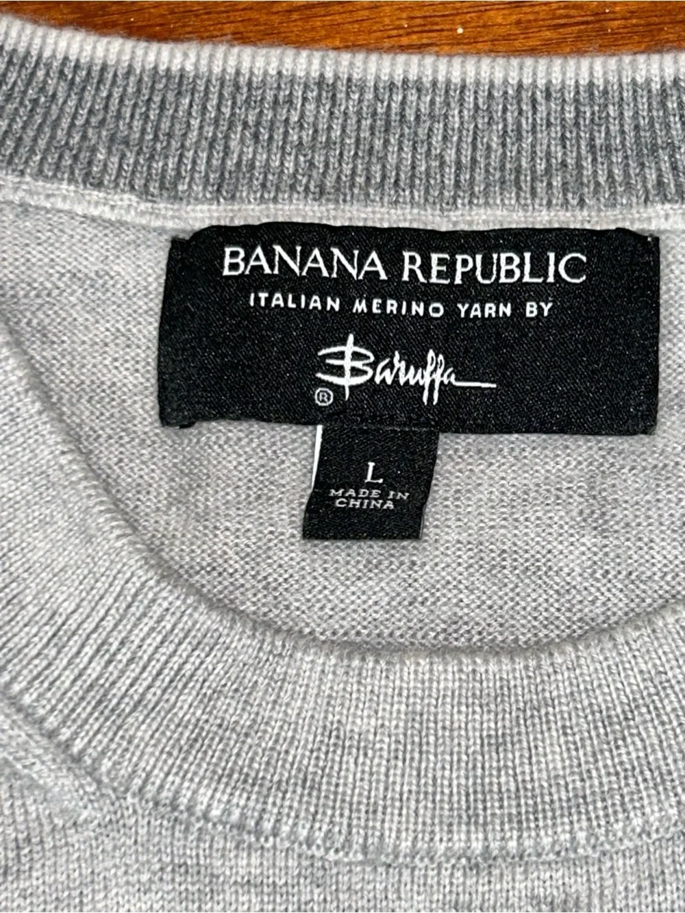 Banana Republic Italian Extra Fine Merino Wool Crewneck Sweater Men’s L